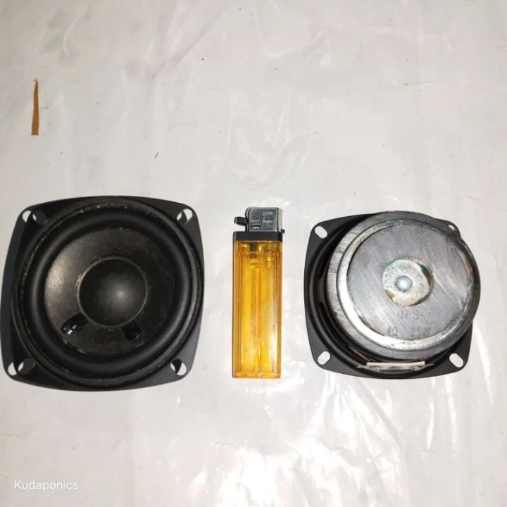 speaker 3 inch 4 ohm 25 watt full range bass 79,5 mm double dobel ...