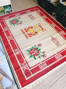 CHIẾU ĐẬU IN HOA 1m6x2m BO VIỀN