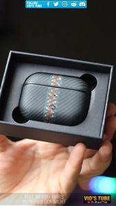PITAKA MagEZ MagSafe 600D Aramid Fiber Case For Airpods Pro 1st & 2nd Gen Nonslip Texture Enhanced Grip Fusion Weaving With Built-in MagSafe Magnets