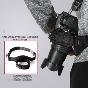 Stable and Reinforced Anti-Sway Pressure Relief Camera Waist Belt