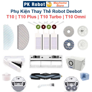 Phụ kiện thay thế Robot hút bụi lau nhà Deebot T10 T10 Plus T10 Turbo T10 Omni/ Chổi lăn Chổi cạnh Bộ lọc Giẻ lau/