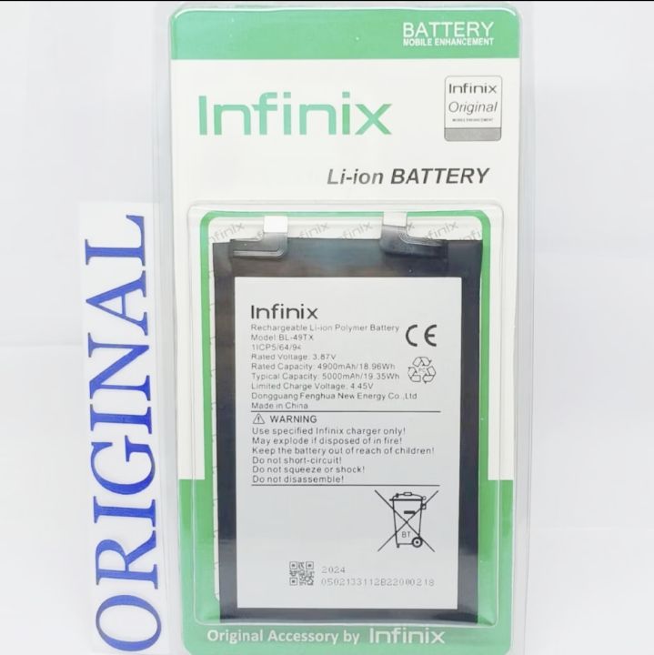 Baterai INFINIX Note 30 4G X6833 / Note 30 5G X6711 / Note 30i X6716B BL-49TX Original