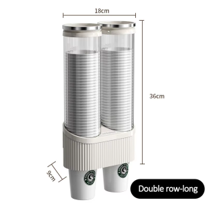 Wall-mounted disposable cup holder water dispenser high-end paper cup holder water cup storage bar rack