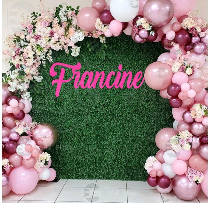 Personalized Name Calligraphy Lettering Shimmery For Diy Party Backdrop Decorations Is Per Letter Lazada Ph