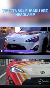 Toyota GR 86 2012-Up / Subaru BRZ 2013-Up RGB Led Colorful Light Bar Headlamp With Signal Running GR86