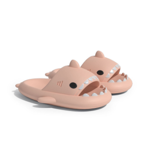 Summer Women Shark Slippers Men EVA Solid Color Slides Adults Fashion Thick Soles Flip Flops Couples Outdoor Non-slip Sandals ﻿
