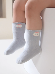 น่ารักเกินต้าน! ถุงเท้าเด็ก ใส่แล้วนุ่มสบายไม่อึดอัด ผ้าฝ้ายผสม Lycra ยืดหยุ่นดีสุด ๆ มั่นใจทุกก้าว W13