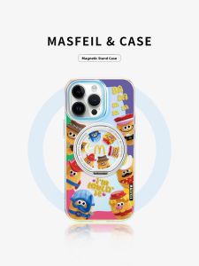 MASFEIL | Mai Loki Family for Apple 18Promax Case Lo5 Magnetic Tape Holder iPhone17Pro Cover 15 Pivots 16 Premium 13pm