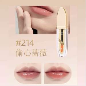 【Ready Stock】唇部精华油 护唇油 变色唇釉Crystal Mirror lip Gloss Nude lip tint  Waterproof Lipstick Lip Care Non-stick cup 不沾杯口红 淡化唇纹