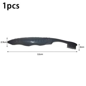 1/3/5Pcs Portable Black Full-head Manual Folding Travel Toothbrush Medium Bristles Microfiber Unscented Easy To Clean