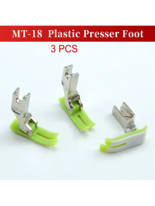 3PCS PVC Leather MT-18/NT-18 Presser Foot Fit All Industrial Lockstitch Sewing Machine Accessories For JUKI BROTHER SINGER Singl