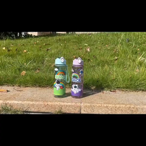 SumberAbadi Botol Minum Portabel SPACE 650ml - Botol Tali Pendek Anak Dewasa Motif Karakter Astronot 397 011