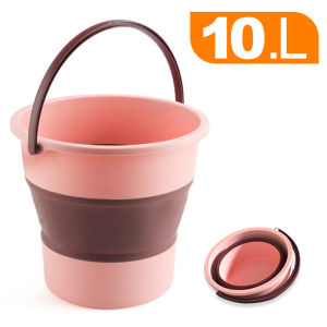 พับได้ถังเก็บน้ํา  พับได้ถังพลาสติก พกพาสะดวกพลาสติกหนา  10L/16.8L