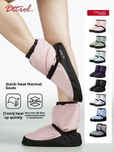 Warm Dance Boots Ballet Modern National Dance Shoes Winter Training Shoes Windproof Cold Proof High Help Soft Bottom