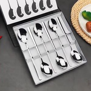 10 ชิ้น ช้อนเกาหลีสแตนเลส ด้ามยาว หนาทนทาน ไม่เป็นสนิม ใช้สำหรับรับประทานอาหาร กาแฟ ชา ขนมหวานอาหารเรียกน้ำย่อย us99