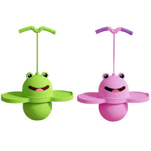 Frog Shape Kids Hopper Ball for Balance Training Cartoon Hop Ball with Pump Jumping Ball for Kids Boys Girls and Adults