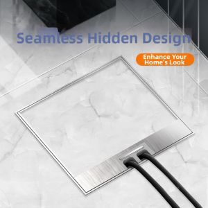 Invisible Waterproof Recessed Ground Socket 5-hole Network