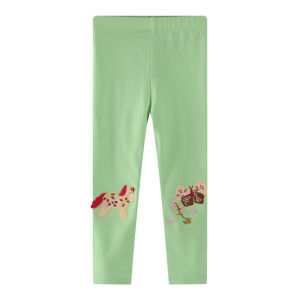Jumping Meters Spring Girls Leggings 2-7T Full Length Skinny Pencil Pants Fashion Baby Clothing Applique