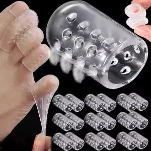 20Pcs Gel Pinky Toe Sleeves / Pain Relief Toe Protectors / Breathable Silicone Toe Caps / Toe Protections Cushions for Women & Men / Protect Corns Blister