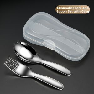 WODEBAIHUI | 316 Stainless Steel Infant Spoons Forks