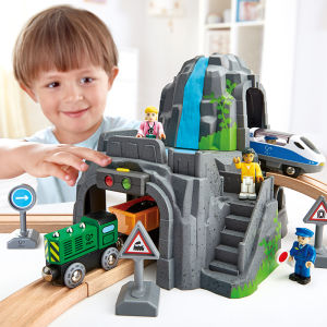 Hape | Educational Wooden Tunnel and Mountain Playset