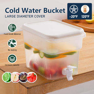 3.5L/5L Household Refrigerator Cold Kettle Ice Water Bucket Jug with Faucet Water Pitcher For Refrigerator Beverage Leak Proof Dispenser