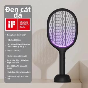 SOLOVE | Vợt muỗi điện thông minh tự động pin sạc siêu bền lực điện mạnh an toàn cho bé