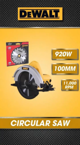 DeWALT 185MM Electric Circular Saw with Blades and Box for Wood Cutter
