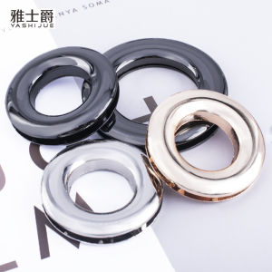 หมุดตาข่ายโลหะแบบถอดได้ หมุดตาข่ายรองเท้ารูปวงกลมสีดำและสีขาว อุปกรณ์เย็บปะติดปะต่อกันสำหรับงานฝีมือ DIY