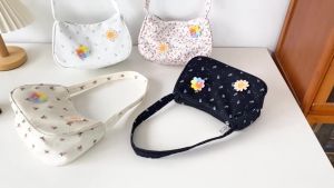 Mismi Jacey Bag Tas Selempang Wanita Motif Flower Korean Stylish Shoulder Bag Perempuan Trendy Handbag - 36J