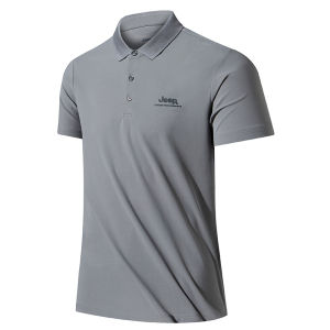 Jeep | Jeep Quick Dry Outdoor Polo Shirt Mens UPF50+ Sun Protection Short Sleeve Summer Sports Collar Breathable Lightweight T-Shirt