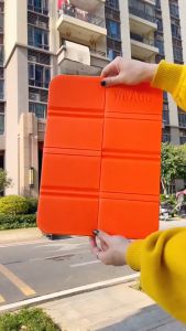 Folding Anti-Moisture Mat Outdoor Portable Insulation Anti-Moisture Mat Hiking Seat Mat Xpe Foam Moisture-Proof Butt Mat