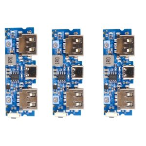 Micro/Type-C USB 5V 2.4A Dual USB 18650 Boost Pin Sạc Ban Cho Điện Thoại Di Động Power Bank DIY Phụ Kiện