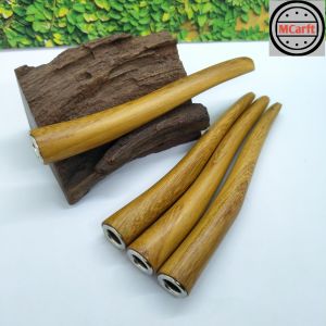 Sedotan once pipa kayu kelor emas model S 12cm C226