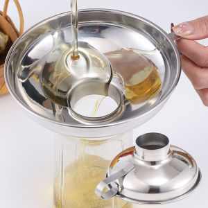 Bình Rót Miệng Rộng Bằng Thép Không Gỉ 304 Cỡ Lớn Dùng Trong Nhà Bếp Bình Rót Đựng Thực Phẩm Mù Tạt Rượu Dầu Kimchi Bình Rót Bằng Kim Loại