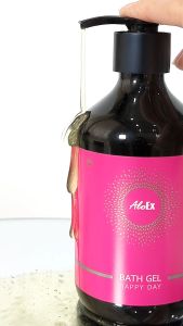 AloEx Bath Gel Happy Day เจลอาบน้ำอโรมา Essential Oil จากฝรั่งเศส สุขภาพผิว กลิ่น Happy Day
