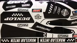 Decal Setiker Full Body Viar Warna Hitam Simple