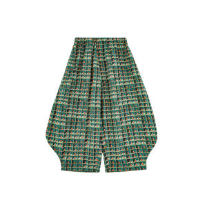 Loose Casual Cartoon Print Wide Leg Pants Elastic Breathable Childrens Jeans Versatile Street Style Cotton Blend Fabric