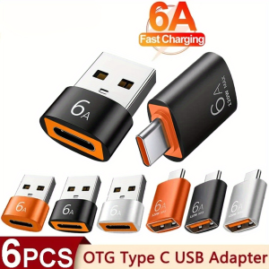 6A USB Type-C to USB OTG Converter Adapter Cable for Samsung PC MacBook pro - Charging Connector USB 3.0 Type-C