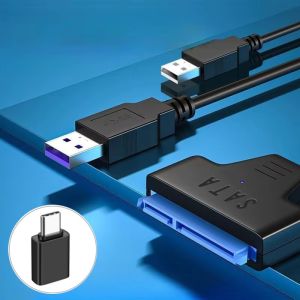 USB3.0 to SATA Adapter External Hard Drive Converter Cable for 2.5in HDD SSD 5Gbps Support UASP for Laptops Tablets etc.