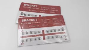PIORPOY 1Pack Orthodontic Brackets Mini Metal Standard Roth MBT Slot 0.022 Hooks 345 Dental Metal Braces Ortodoncia Material
