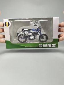 Miniatures 1:12 Honda 125 Monkey JC70 Alloy Diecast Collection Motorcycle Model Sound & Light Autocycle Car Toys Gift