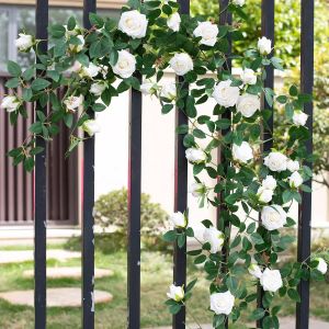 Hoa Hồng Giả Bằng Nhựa Để Trang Trí Cầu Thang Và Ống Nước Nóng Phong Cách Pháp Bông Hoa Pha Trộn Thủ Công Trung Quốc Đại Lục