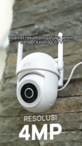 Ip Cam CCTV Outdoor 4mp JETE CTO1 Smart Camera AI Detection Clear Night Vision - Garansi 2 Tahun