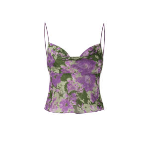Floral Print Halterneck Crop Top