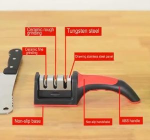 Alat Pengasah Pisau & Gunting 3in1 Multifungsi Pengasah Pisau Tajam Serbaguna