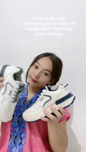 Sepatu Nyaman untuk Aktivitas: Sneakers Wanita Casual Fashion Sport Shoes Biru Abu Nextfashion