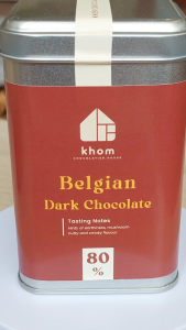 Imported Chocolate 180g (Khom Chocolatier House) - Belgian Dark Chocolate 80% (No preservatives / emulsifiers) - Pre-order Available to Maximise Shelf Life