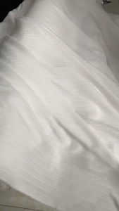 Vải Đũi Gân Trắng - Chất Mỏng Vùa Không Giãn Mềm Mại Khổ 1m55 - May Áo Kiểu Đầm Váy