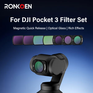 Ronkoen Magnetic ND/CPL Filter Set For DJI OSMO Pocket 3 Creator Combo Accessories Action Camera Neutral Density Filters